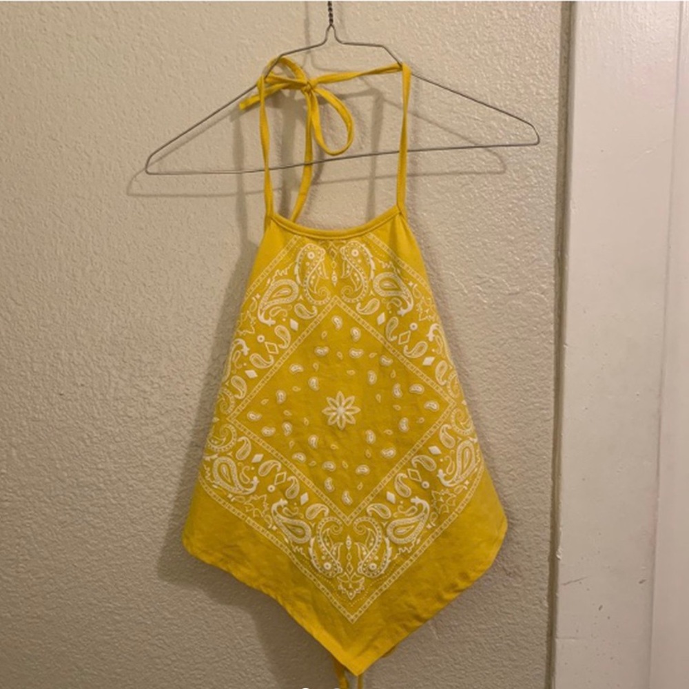 Yellow Bandana Top